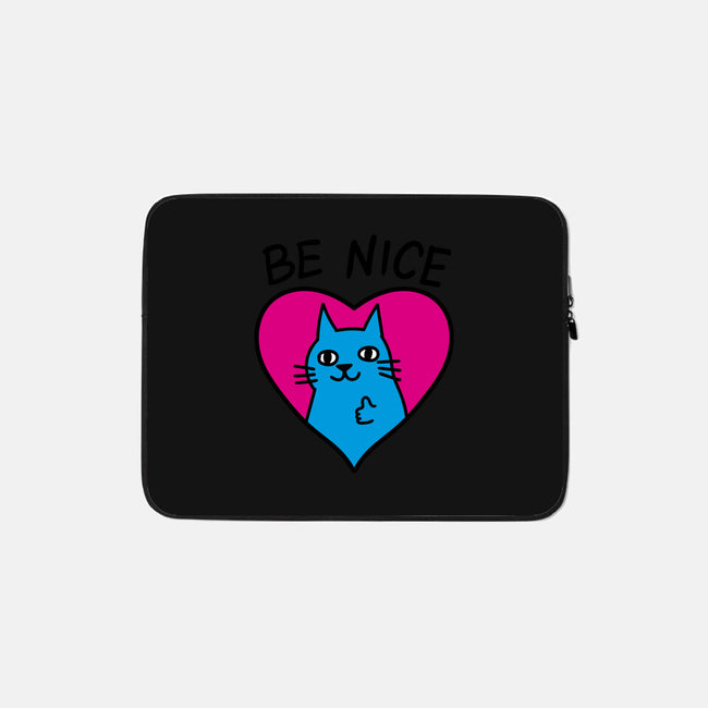 BE NICE-none zippered laptop sleeve-hislla