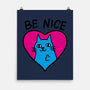 BE NICE-none matte poster-hislla