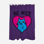 BE NICE-none polyester shower curtain-hislla
