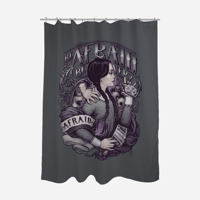 Be Very Afraid-none polyester shower curtain-MedusaD