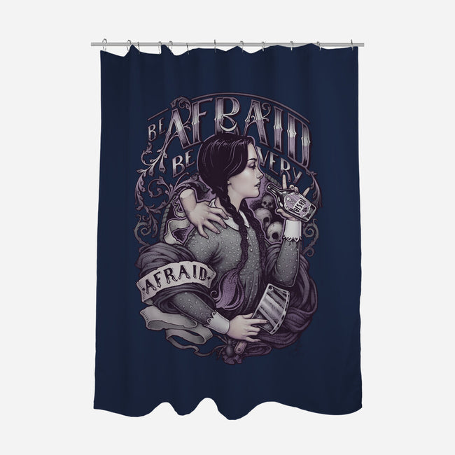 Be Very Afraid-none polyester shower curtain-MedusaD