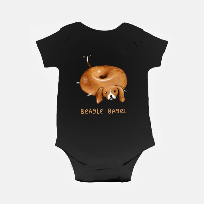 Beagle Bagel-baby basic onesie-SophieCorrigan