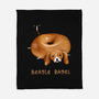 Beagle Bagel-none fleece blanket-SophieCorrigan