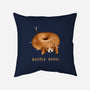 Beagle Bagel-none removable cover w insert throw pillow-SophieCorrigan