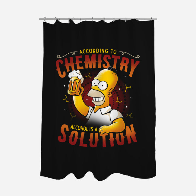 Beer Chemistry-none polyester shower curtain-eduely