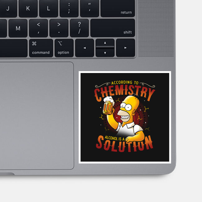 Beer Chemistry-none glossy sticker-eduely