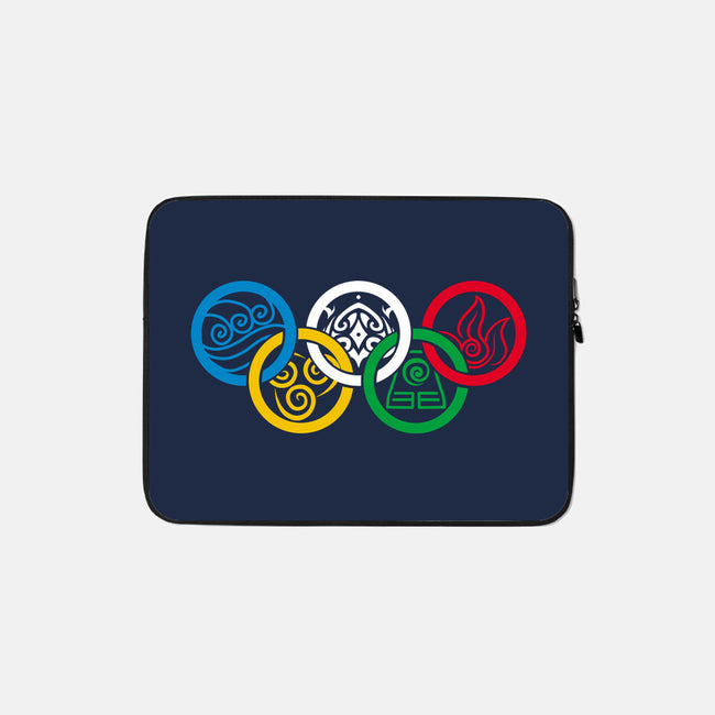 Bending Olympics-none zippered laptop sleeve-KindaCreative
