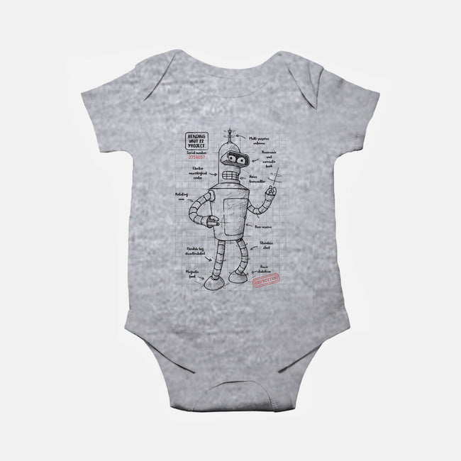 Bending Unit 22-baby basic onesie-ducfrench