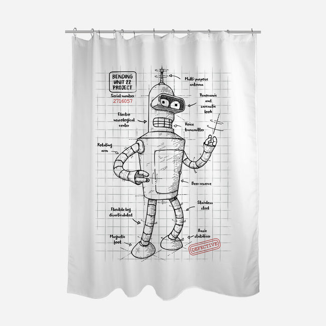 Bending Unit 22-none polyester shower curtain-ducfrench