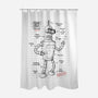 Bending Unit 22-none polyester shower curtain-ducfrench