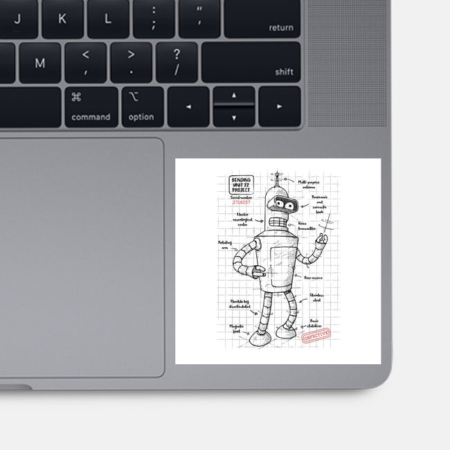 Bending Unit 22-none glossy sticker-ducfrench