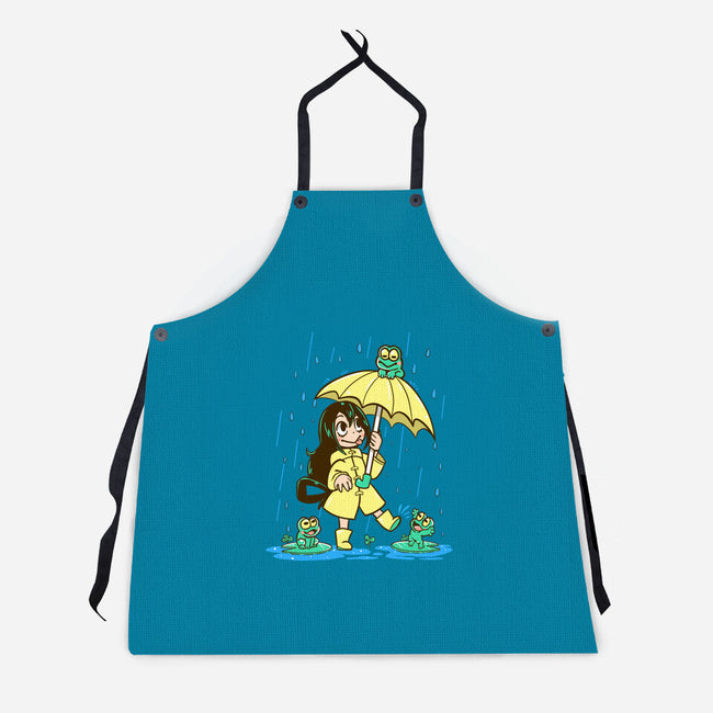 Best Frog Girl-unisex kitchen apron-TechraNova