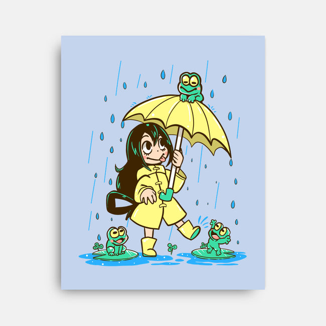 Best Frog Girl-none stretched canvas-TechraNova