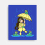 Best Frog Girl-none stretched canvas-TechraNova