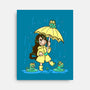 Best Frog Girl-none stretched canvas-TechraNova