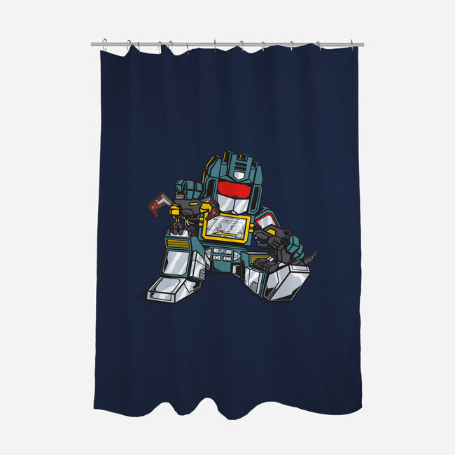 BFFs-none polyester shower curtain-mekazoo