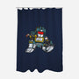 BFFs-none polyester shower curtain-mekazoo