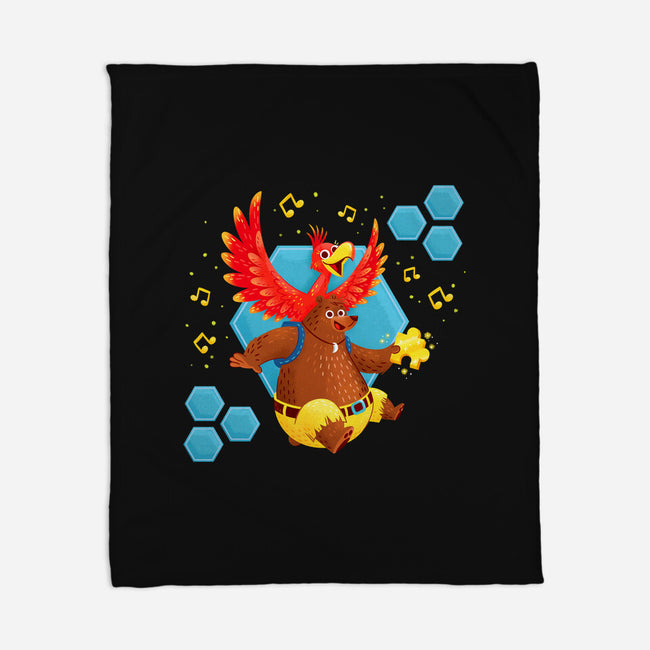 Bird and Bear 64-none fleece blanket-Miranda Dressler