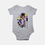 Bizarre Adventure Watercolor-baby basic onesie-DrMonekers