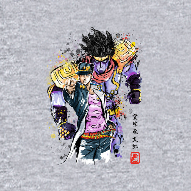 Bizarre Adventure Watercolor-womens racerback tank-DrMonekers