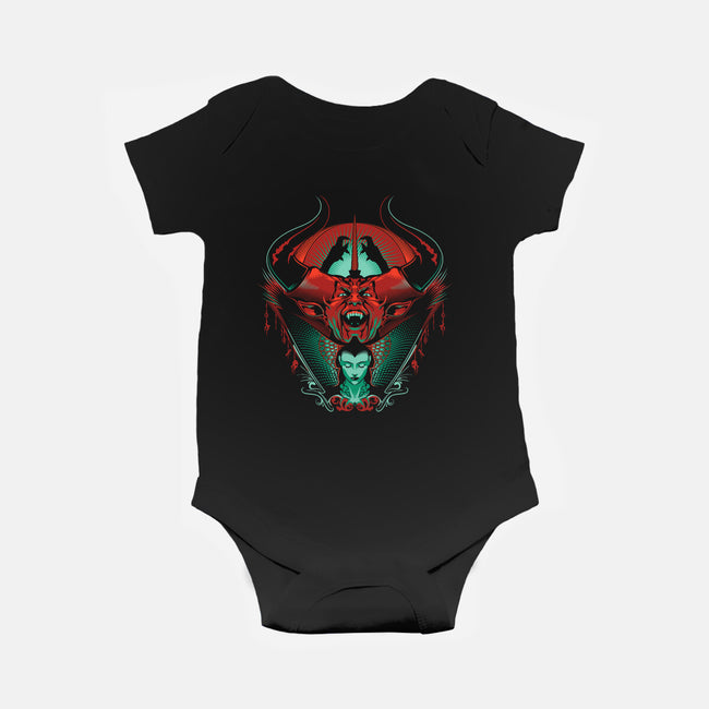 Black as Midnight, Black as Pitch-baby basic onesie-CupidsArt