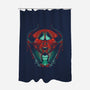 Black as Midnight, Black as Pitch-none polyester shower curtain-CupidsArt