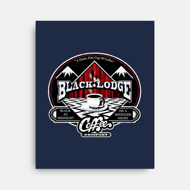 Black Lodge Coffee Company-none stretched canvas-mephias
