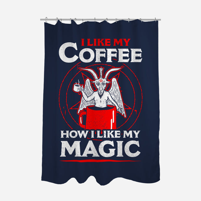 Black Magic-none polyester shower curtain-dumbshirts