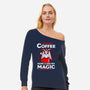 Black Magic-womens off shoulder sweatshirt-dumbshirts