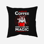 Black Magic-none removable cover throw pillow-dumbshirts
