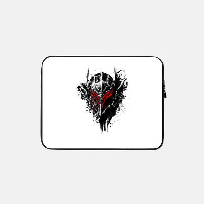 Black Warrior-none zippered laptop sleeve-alemaglia