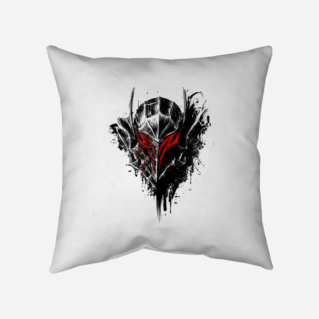 Black Warrior-none removable cover w insert throw pillow-alemaglia