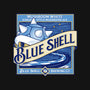 Blue Shell Beer-none polyester shower curtain-KindaCreative