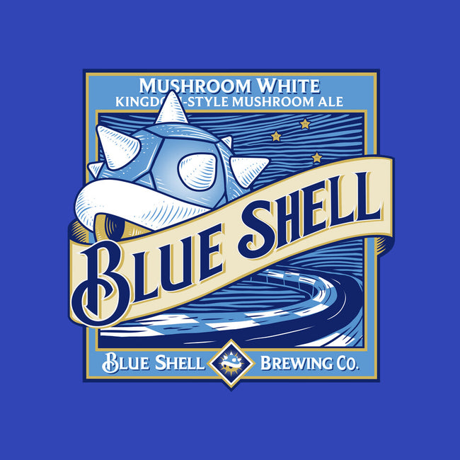 Blue Shell Beer-none non-removable cover w insert throw pillow-KindaCreative