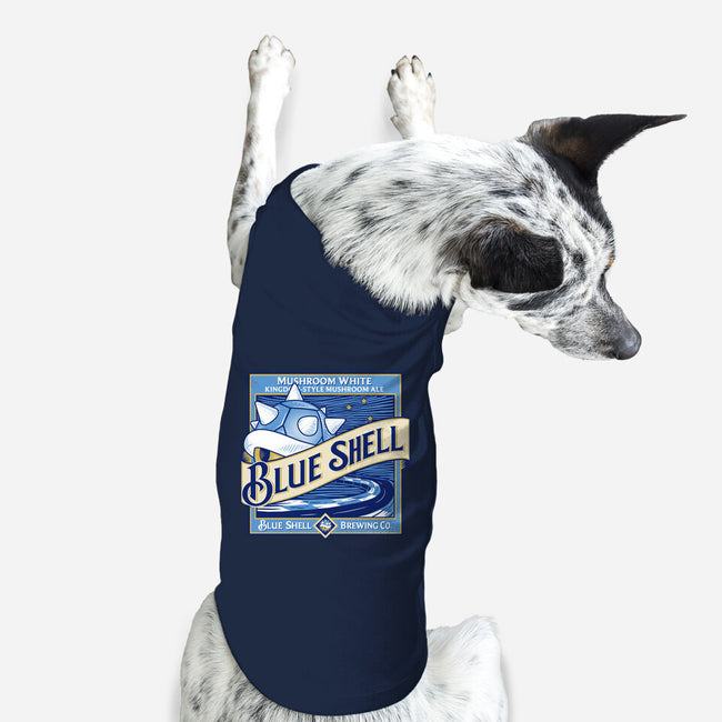 Blue Shell Beer-dog basic pet tank-KindaCreative