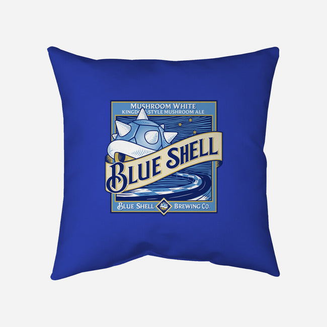 Blue Shell Beer-none non-removable cover w insert throw pillow-KindaCreative