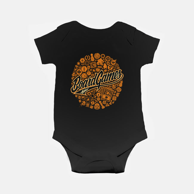Board Game Addict-baby basic onesie-StudioM6