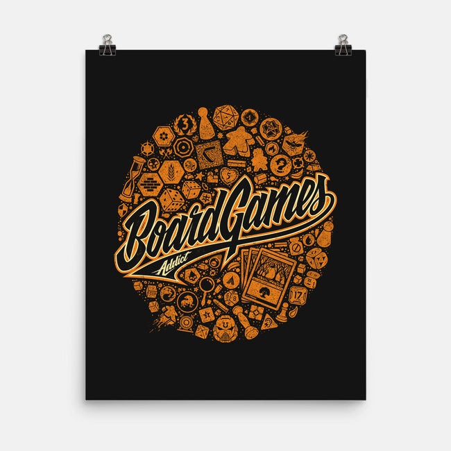 Board Game Addict-none matte poster-StudioM6