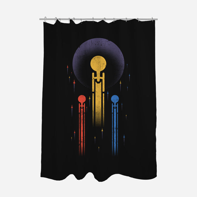 Boldly Go-none polyester shower curtain-DJKopet