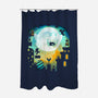 Boo Moon-none polyester shower curtain-ManuelDA