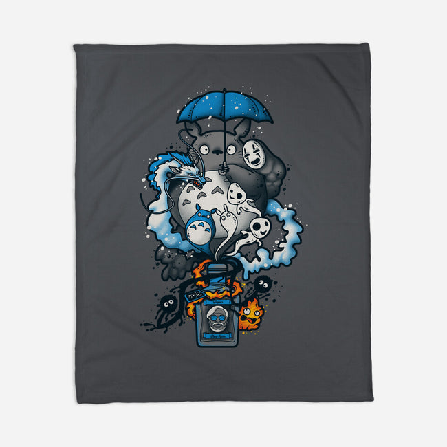 Bottled Spirits-none fleece blanket-Letter_Q