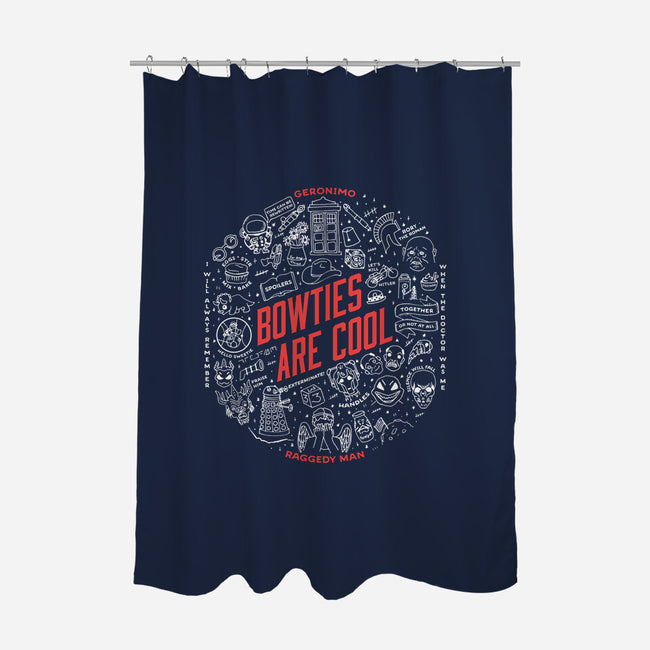 Bowties are Cool-none polyester shower curtain-dmh2create