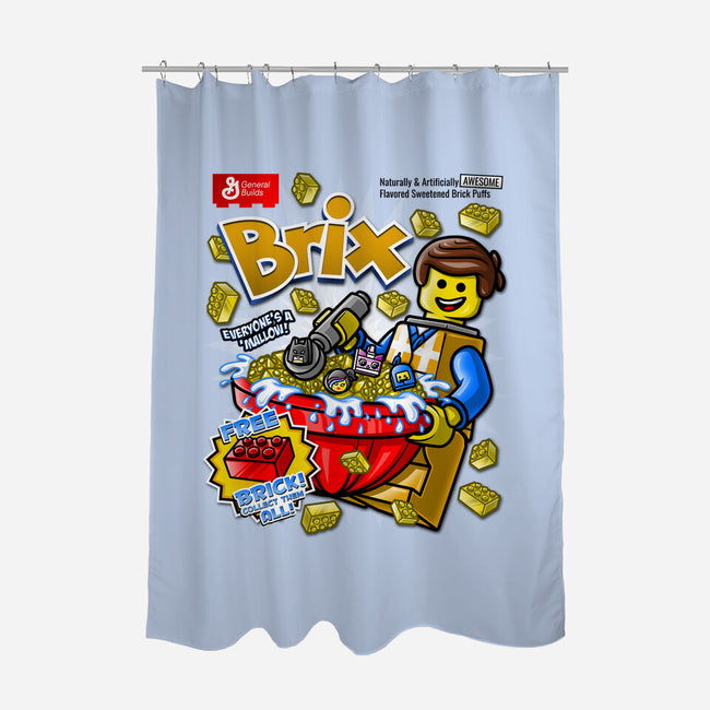 Brix Cereal-none polyester shower curtain-Punksthetic