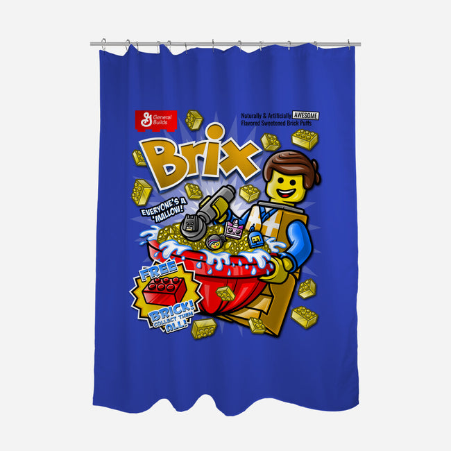 Brix Cereal-none polyester shower curtain-Punksthetic