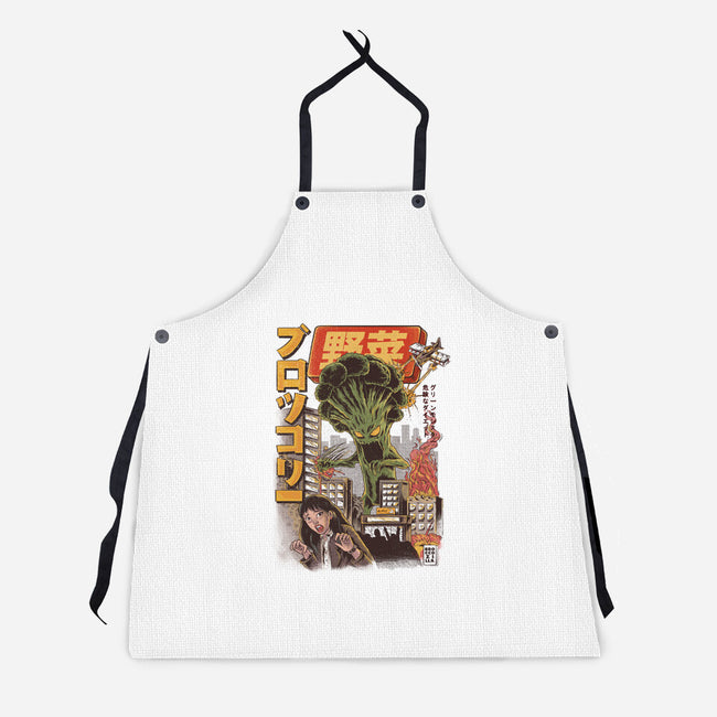 Broccozilla-unisex kitchen apron-ilustrata