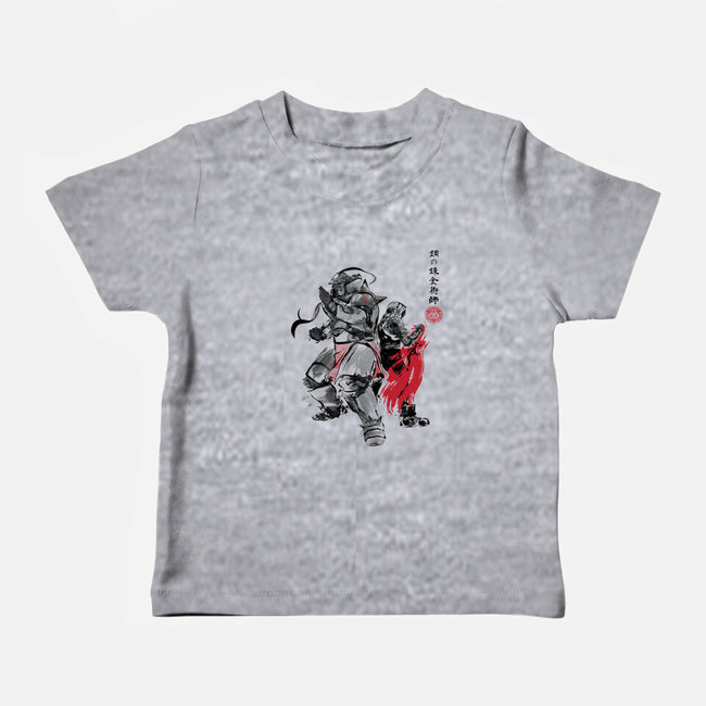 Brotherhood Sumi-e-baby basic tee-DrMonekers