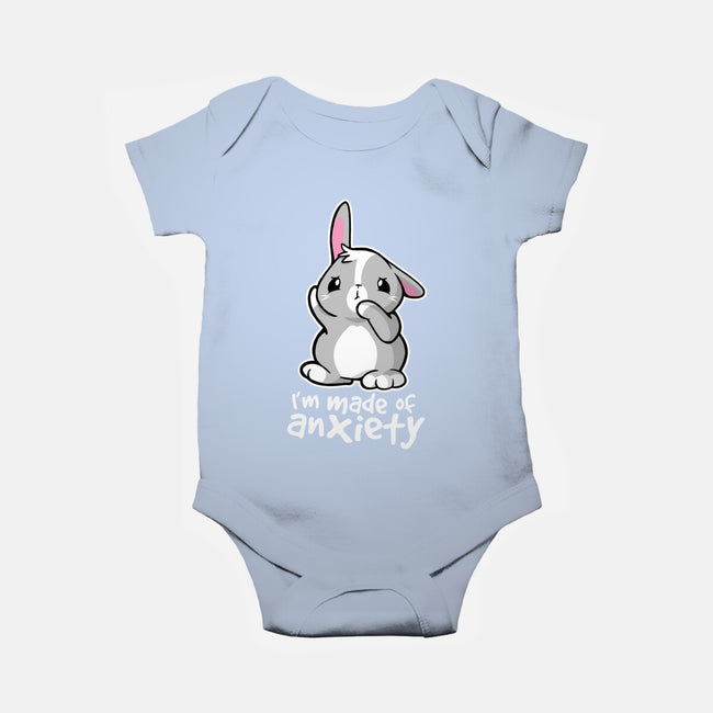 Bunny Anxiety-baby basic onesie-NemiMakeit