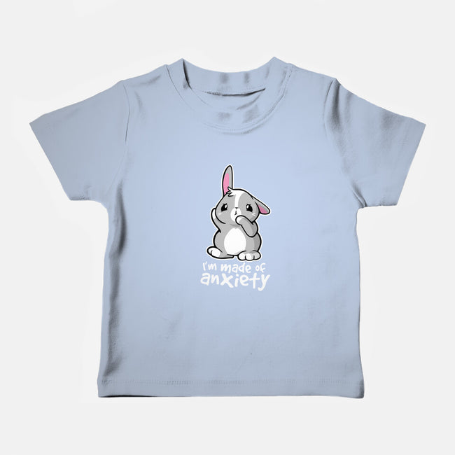 Bunny Anxiety-baby basic tee-NemiMakeit