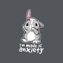 Bunny Anxiety-none polyester shower curtain-NemiMakeit