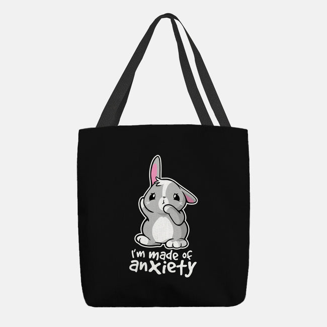 Bunny Anxiety-none basic tote-NemiMakeit